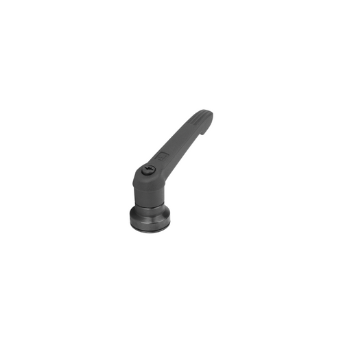 KIPP M8, Size 2, Adjustable Handle w/Internal Thread and Clamping Force Intensifier, Black Oxidized Steel, Black Plastic Handle, (Qty. 1), K1597.2081 KIPP M8, Size 2, Adjustable Handle w/Internal Thread and Clamping Force Intensifier, Black Oxidized Steel, Black Plastic Handle, (Qty. 1), K1597.2081