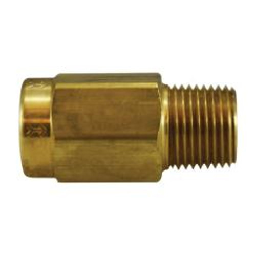 Midland Industries 46566V Check Valve, 1/4 in Nominal, FPT x MPT, Brass Body, Domestic (Qty. 1) Midland Industries 46566V Check Valve, 1/4 in Nominal, FPT x MPT, Brass Body, Domestic (Qty. 1)