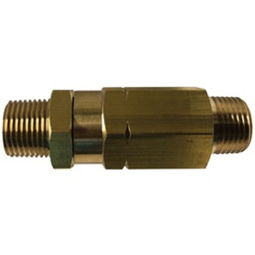 Midland Industries 46519 High Pressure Check Valve, 3/8 in Nominal, MIP x MIP, Brass Body, Import (Qty. 1)