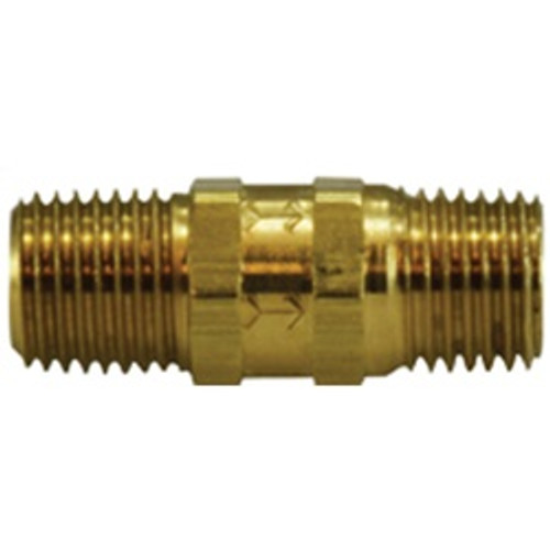 Midland Industries 46500 High Pressure Check Valve, 1/4 x 1/4 in Nominal, MIP x MIP, Brass Body, Import (Qty. 1) Midland Industries 46500 High Pressure Check Valve, 1/4 x 1/4 in Nominal, MIP x MIP, Brass Body, Import (Qty. 1)