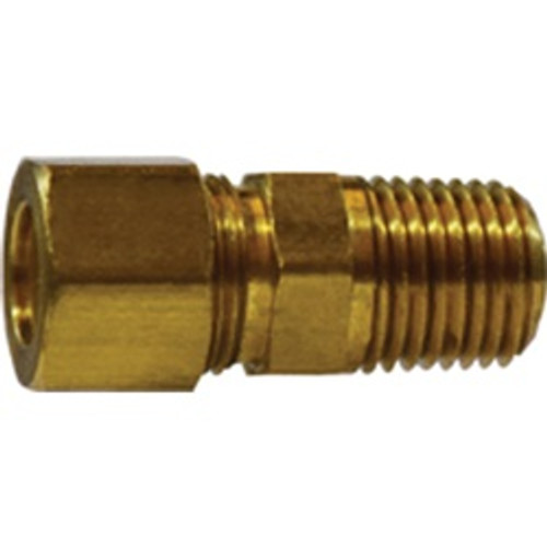Midland Industries 18092 Ball Check Valve, 1/8 x 1/8 in Nominal, Compression x MNPTF, Brass Body, Domestic (Qty. 1) Midland Industries 18092 Ball Check Valve, 1/8 x 1/8 in Nominal, Compression x MNPTF, Brass Body, Domestic (Qty. 1)