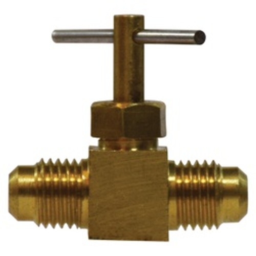 Midland Industries 46045 Needle Valve, 1/4 x 1/4 in Nominal, Male Flared x Male Flared, 150 psi Pressure (Qty. 1)