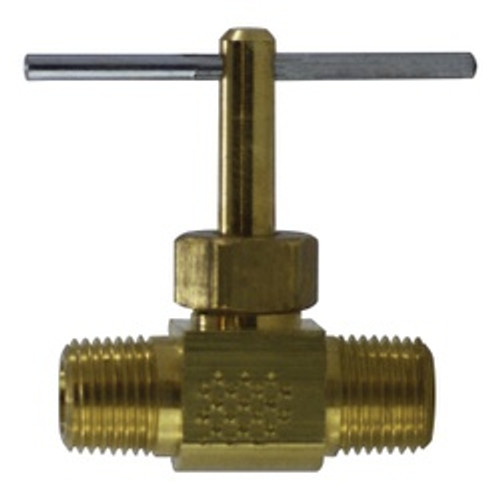 Midland Industries 46050 Needle Valve, 1/8 x 1/8 in Nominal, MIP x MIP, 150 psi Pressure, -45 to 250 deg F (Qty. 1) Midland Industries 46050 Needle Valve, 1/8 x 1/8 in Nominal, MIP x MIP, 150 psi Pressure, -45 to 250 deg F (Qty. 1)
