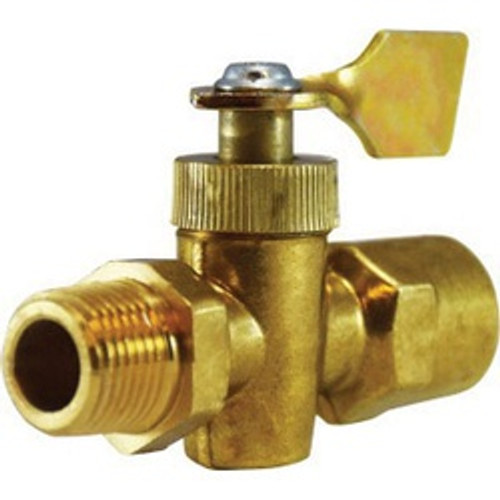 Midland Industries 46400 O-Ring Sealed Solid Bottom Valve, 1/8 x 1/8 in Nominal, FIP x MIP, 30 psi Pressure (Qty. 1) Midland Industries 46400 O-Ring Sealed Solid Bottom Valve, 1/8 x 1/8 in Nominal, FIP x MIP, 30 psi Pressure (Qty. 1)