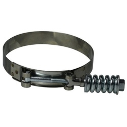 Midland Industries 844325 Spring Loaded T-Bolt Hose Clamp, 3-1/4 in Minimum Clamp Diameter, 300 Stainless Steel (Qty. 1)