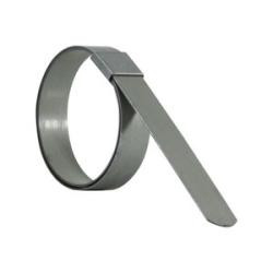 Midland Industries FS10 Preformed Clamp, 2-1/2 in Nominal, Stainless Steel, 5/8 in W, 0.022 in Thick (Qty. 1)