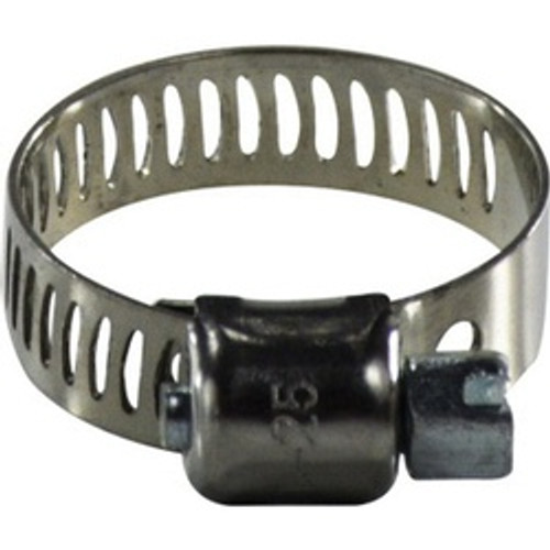 Midland Industries 325 Series 325005 Miniature Worm Gear Clamp, 7/16 in Minimum Clamp Diameter, 301 Stainless Steel (Qty. 1) Midland Industries 325 Series 325005 Miniature Worm Gear Clamp, 7/16 in Minimum Clamp Diameter, 301 Stainless Steel (Qty. 1)