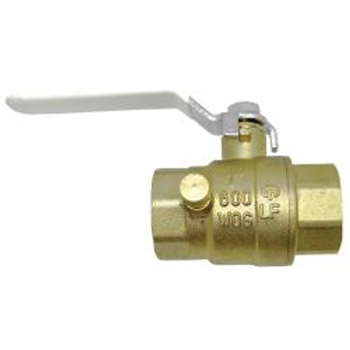 Midland Industries 941155LFD Ball Valve with Drain, 1 in Nominal, FIP x FIP, 600 psi WOG Pressure (Qty. 1) Midland Industries 941155LFD Ball Valve with Drain, 1 in Nominal, FIP x FIP, 600 psi WOG Pressure (Qty. 1)