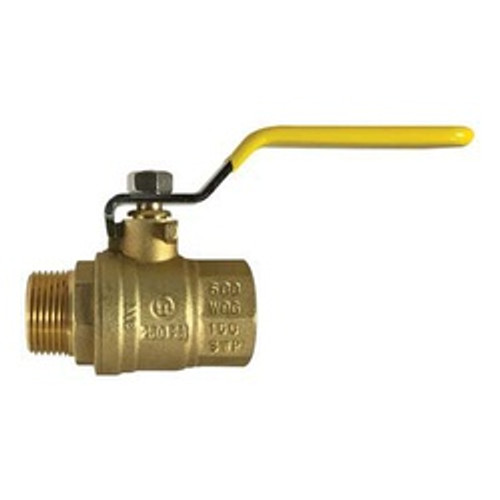 Midland Industries 948170LF Ball Valve, 1/4 in Nominal, MIP x FIP, 600 psi WOG Pressure, -20 to 248 deg F (Qty. 1) Midland Industries 948170LF Ball Valve, 1/4 in Nominal, MIP x FIP, 600 psi WOG Pressure, -20 to 248 deg F (Qty. 1)