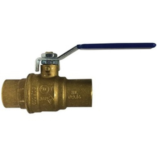 Midland Industries 940214LF Ball Valve, 1 in Nominal, C x C, 600 psi WOG Pressure, -20 to 248 deg F (Qty. 1) Midland Industries 940214LF Ball Valve, 1 in Nominal, C x C, 600 psi WOG Pressure, -20 to 248 deg F (Qty. 1)