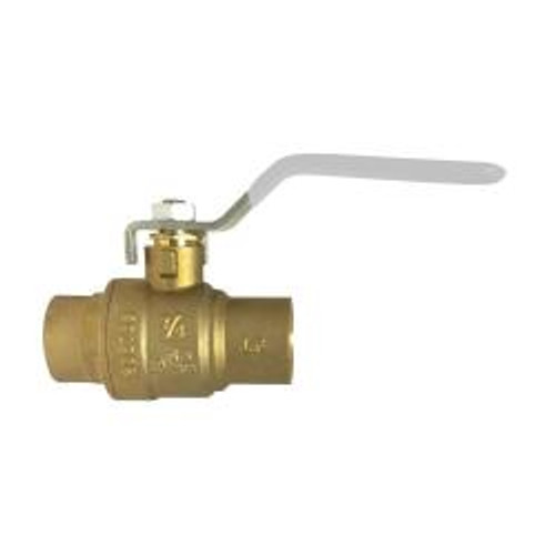 Midland Industries 943616LF Ball Valve, 1-1/2 in Nominal, Sweat x Sweat, 600 psi WOG Pressure (Qty. 1) Midland Industries 943616LF Ball Valve, 1-1/2 in Nominal, Sweat x Sweat, 600 psi WOG Pressure (Qty. 1)