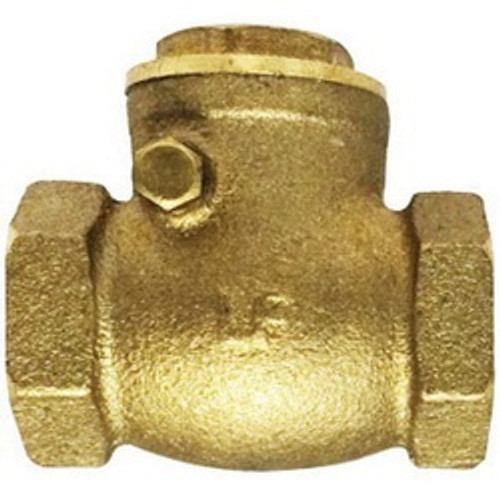Midland Industries 940356LF Swing Check Valve, 1-1/2 in Nominal, FIP x FIP, Brass Body, Import (Qty. 1)