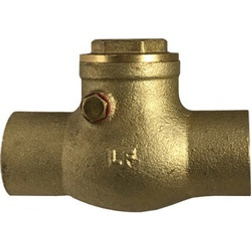 Midland Industries 940364LF Swing Check Valve, 1 in Nominal, Sweat x Sweat, Cast Brass Body, Import (Qty. 1) Midland Industries 940364LF Swing Check Valve, 1 in Nominal, Sweat x Sweat, Cast Brass Body, Import (Qty. 1)