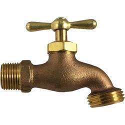 Midland Industries 942171LF Hose Bibb Valve, 3/4 in Nominal, MIP x GHT Connection (Qty. 1)