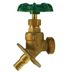 Midland Industries 942142LF Sillcock, 1/2 x 3/4 in Nominal, PEX x MHT, Cast Brass Body (Qty. 1)