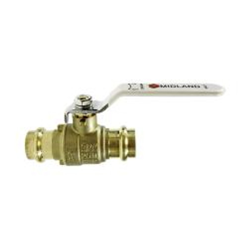 Midland Industries 940 LF Series 940405LF Ball Valve, 1 in Nominal, Press x Press, 250 psi WOG Pressure (Qty. 1) Midland Industries 940 LF Series 940405LF Ball Valve, 1 in Nominal, Press x Press, 250 psi WOG Pressure (Qty. 1)