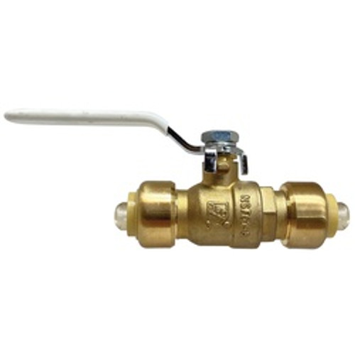 Midland Industries 943752LF Ball Valve, 1 in Nominal, Push-Fit x Push-Fit, 200 psi CWP Pressure, Brass Body (Qty. 1) Midland Industries 943752LF Ball Valve, 1 in Nominal, Push-Fit x Push-Fit, 200 psi CWP Pressure, Brass Body (Qty. 1)