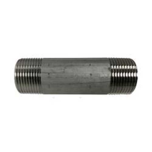Midland Industries 48101B Welded Pipe Nipple, 1 in MPT x 1 in MPT, 2 in L, Stainless Steel, SCH 40 Schedule (Qty. 1) Midland Industries 48101B Welded Pipe Nipple, 1 in MPT x 1 in MPT, 2 in L, Stainless Steel, SCH 40 Schedule (Qty. 1)
