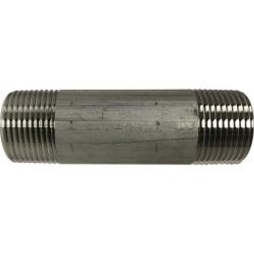Midland Industries 48112 Welded Pipe Nipple, 1 in MPT x 1 in MPT, 9 in L, Stainless Steel, SCH 40 Schedule (Qty. 1) Midland Industries 48112 Welded Pipe Nipple, 1 in MPT x 1 in MPT, 9 in L, Stainless Steel, SCH 40 Schedule (Qty. 1)