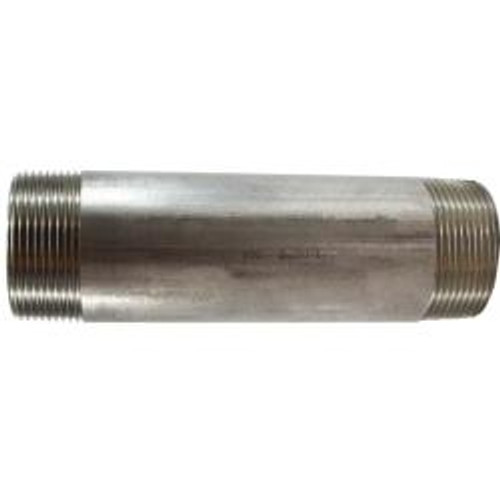 Midland Industries 48140 Welded Pipe Nipple, 1-1/2 in MPT x 1-1/2 in MPT, 1-3/4 in L, Stainless Steel (Qty. 1) Midland Industries 48140 Welded Pipe Nipple, 1-1/2 in MPT x 1-1/2 in MPT, 1-3/4 in L, Stainless Steel (Qty. 1)