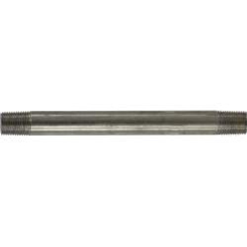 Midland Industries 48006 Welded Pipe Nipple, 1/8 in MPT x 1/8 in MPT, 3-1/2 in L, Stainless Steel, SCH 40 Schedule (Qty. 1)