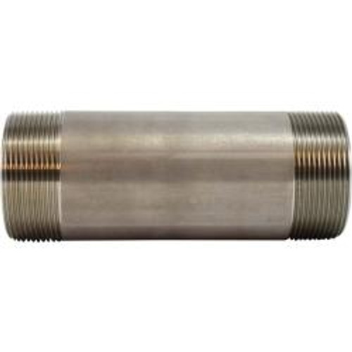 Midland Industries 48171 Welded Pipe Nipple, 2 in MPT x 2 in MPT, 9 in L, Stainless Steel, SCH 40 Schedule (Qty. 1) Midland Industries 48171 Welded Pipe Nipple, 2 in MPT x 2 in MPT, 9 in L, Stainless Steel, SCH 40 Schedule (Qty. 1)