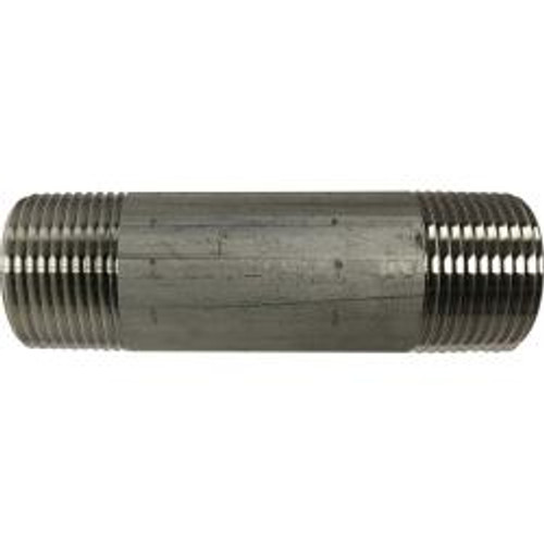 Midland Industries 49113 Welded Pipe Nipple, 1 in MPT x 1 in MPT, 10 in L, Stainless Steel, SCH 40 Schedule (Qty. 1) Midland Industries 49113 Welded Pipe Nipple, 1 in MPT x 1 in MPT, 10 in L, Stainless Steel, SCH 40 Schedule (Qty. 1)