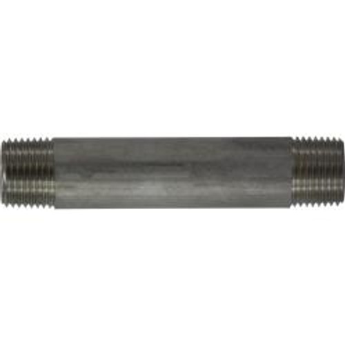 Midland Industries 49072 Welded Pipe Nipple, 1/2 in MPT x 1/2 in MPT, 8 in L, Stainless Steel, SCH 40 Schedule (Qty. 1) Midland Industries 49072 Welded Pipe Nipple, 1/2 in MPT x 1/2 in MPT, 8 in L, Stainless Steel, SCH 40 Schedule (Qty. 1)