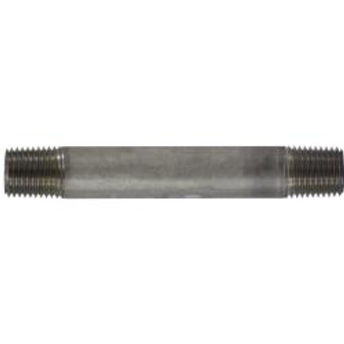 Midland Industries 49021 Welded Pipe Nipple, 1/4 in MPT x 1/4 in MPT, 1-1/2 in L, Stainless Steel, SCH 40 Schedule (Qty. 1)