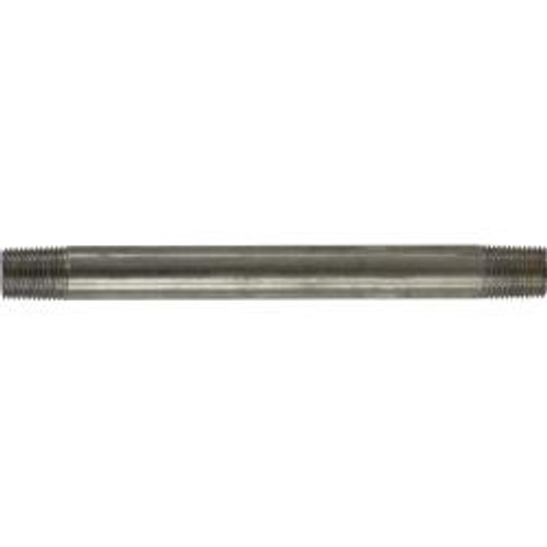 Midland Industries 49006 Welded Pipe Nipple, 1/8 in MPT x 1/8 in MPT, 3-1/2 in L, Stainless Steel, SCH 40 Schedule (Qty. 1)