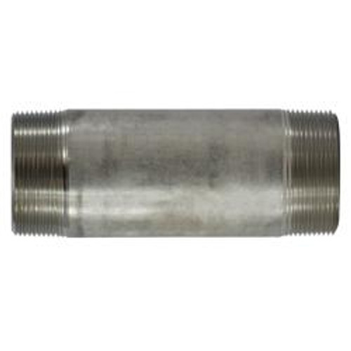 Midland Industries 49220 Welded Pipe Nipple, 4 in MPT x 4 in MPT, Close L, Stainless Steel, SCH 40 Schedule (Qty. 1) Midland Industries 49220 Welded Pipe Nipple, 4 in MPT x 4 in MPT, Close L, Stainless Steel, SCH 40 Schedule (Qty. 1)