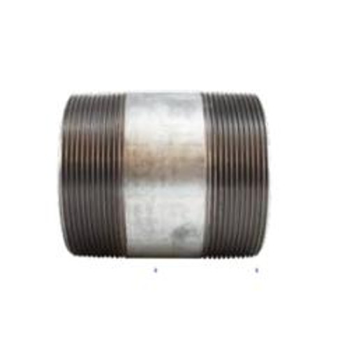 Midland Industries 57229 Welded Pipe Nipple, 4 in MPT x 4 in MPT, 8 in L, Steel, Black, SCH 40 Schedule (Qty. 1)