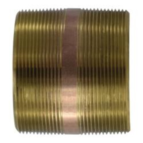 Midland Industries 40256 Pipe Nipple, 6 in MPT x 6 in MPT, 4 in, Brass (Qty. 1) Midland Industries 40256 Pipe Nipple, 6 in MPT x 6 in MPT, 4 in, Brass (Qty. 1)