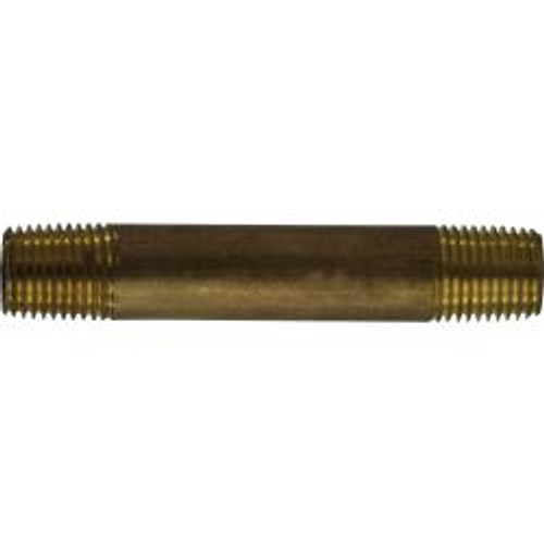 Midland Industries 40026 Seamless Pipe Nipple, 1/4 in MPT x 1/4 in MPT, 4 in, Brass (Qty. 1) Midland Industries 40026 Seamless Pipe Nipple, 1/4 in MPT x 1/4 in MPT, 4 in, Brass (Qty. 1)