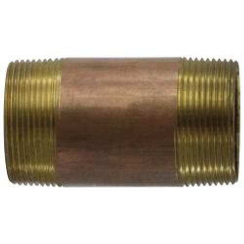 Midland Industries 40197 Pipe Nipple, 2-1/2 in MPT x 2-1/2 in MPT, 24 in, Brass (Qty. 1)