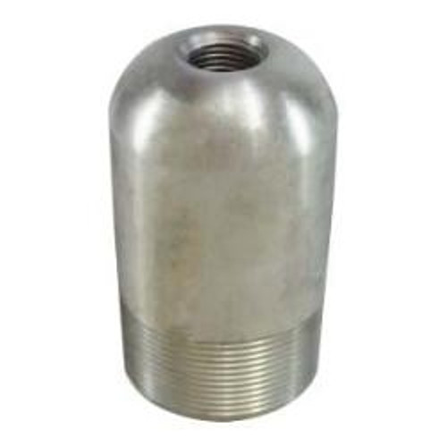 Midland Industries 90213 Bull Plug with 1/4 Tap, 2 in MPT, Steel, Zinc-Plated, SCH 80/XH Schedule (Qty. 1)