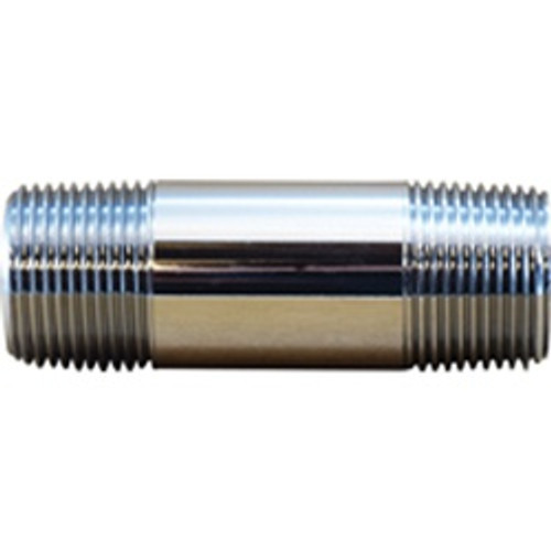 Midland Industries 81300-24 Pipe Nipple, 1-1/2 in 1-1/2 in, Close, Brass, Chrome-Plated (Qty. 1) Midland Industries 81300-24 Pipe Nipple, 1-1/2 in 1-1/2 in, Close, Brass, Chrome-Plated (Qty. 1)