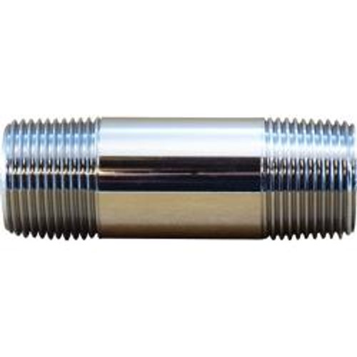 Midland Industries 41063 Pipe Nipple, 1/2 in MPT x 1/2 in MPT, 2-1/2 in, Brass, Chrome-Plated (Qty. 1) Midland Industries 41063 Pipe Nipple, 1/2 in MPT x 1/2 in MPT, 2-1/2 in, Brass, Chrome-Plated (Qty. 1)