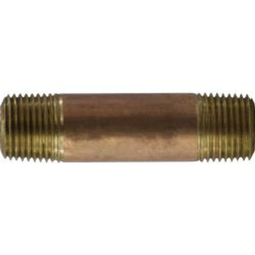 Midland Industries 42064 Nipple, 1/2 in MPT x 1/2 in MPT, 3 in, Brass (Qty. 1) Midland Industries 42064 Nipple, 1/2 in MPT x 1/2 in MPT, 3 in, Brass (Qty. 1)