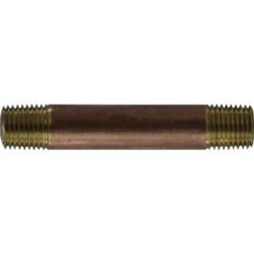 Midland Industries 42020 Nipple, 1/4 in MPT x 1/4 in MPT, Close, Brass (Qty. 1) Midland Industries 42020 Nipple, 1/4 in MPT x 1/4 in MPT, Close, Brass (Qty. 1)