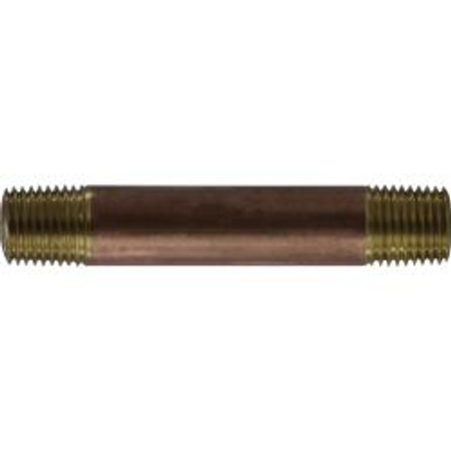 Midland Industries 42024 Nipple, 1/4 in MPT x 1/4 in MPT, 3 in, Brass (Qty. 1) Midland Industries 42024 Nipple, 1/4 in MPT x 1/4 in MPT, 3 in, Brass (Qty. 1)