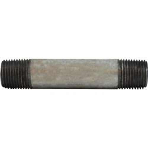 Midland Industries 56076 Welded Pipe Nipple, 1/2 in MPT x 1/2 in MPT, 12 in L, Steel, Galvanized, SCH 40 Schedule (Qty. 1) Midland Industries 56076 Welded Pipe Nipple, 1/2 in MPT x 1/2 in MPT, 12 in L, Steel, Galvanized, SCH 40 Schedule (Qty. 1)