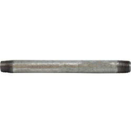 Midland Industries 56013 Welded Pipe Nipple, 1/8 in MPT x 1/8 in MPT, 8 in L, Steel, Galvanized, SCH 40 Schedule (Qty. 1) Midland Industries 56013 Welded Pipe Nipple, 1/8 in MPT x 1/8 in MPT, 8 in L, Steel, Galvanized, SCH 40 Schedule (Qty. 1)