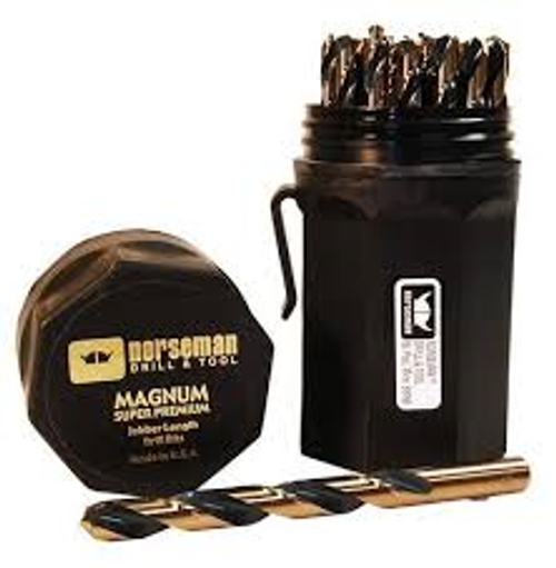 41 Piece 135 Degree Split Point Black & Gold HSS Type 170-AG Metric Jobber Drill Set, Norseman Drill #49043