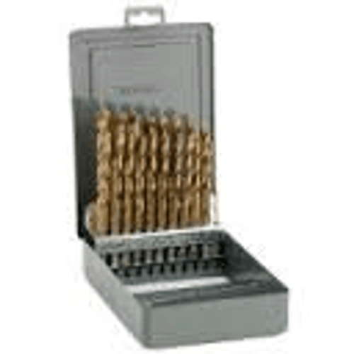 19pc D-11M Type150-M 135 Degree Gold Finish Jobber Split Metric Drill Set, Norseman Drill #49081 19pc D-11M Type150-M 135 Degree Gold Finish Jobber Split Metric Drill Set, Norseman Drill #49081
