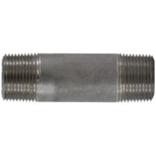 Midland Industries 51101 Seamless Pipe Nipple, 1 in MPT x 1 in MPT, 2 in L, Stainless Steel, SCH 80 Schedule (Qty. 1) Midland Industries 51101 Seamless Pipe Nipple, 1 in MPT x 1 in MPT, 2 in L, Stainless Steel, SCH 80 Schedule (Qty. 1)