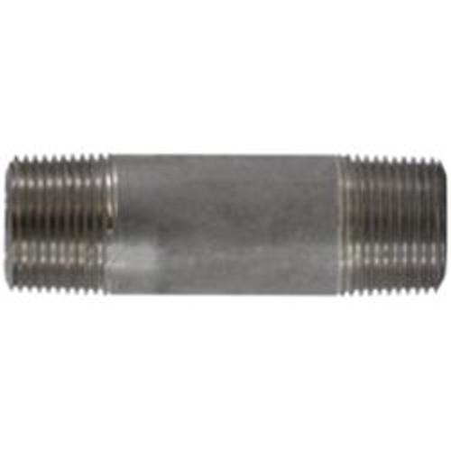 Midland Industries 51103 Seamless Pipe Nipple, 1 in MPT x 1 in MPT, 3 in L, Stainless Steel, SCH 80 Schedule (Qty. 1) Midland Industries 51103 Seamless Pipe Nipple, 1 in MPT x 1 in MPT, 3 in L, Stainless Steel, SCH 80 Schedule (Qty. 1)
