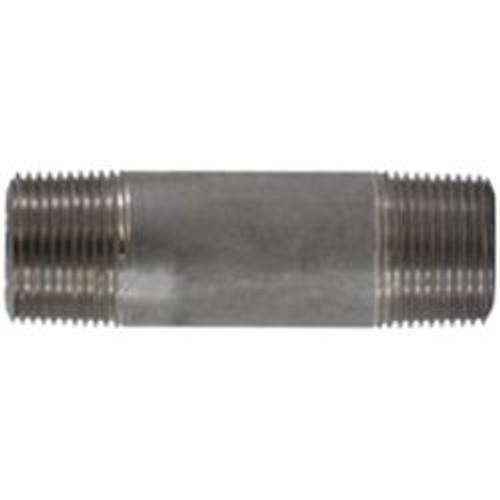 Midland Industries 51107 Seamless Pipe Nipple, 1 in MPT x 1 in MPT, 5 in L, Stainless Steel, SCH 80 Schedule (Qty. 1) Midland Industries 51107 Seamless Pipe Nipple, 1 in MPT x 1 in MPT, 5 in L, Stainless Steel, SCH 80 Schedule (Qty. 1)