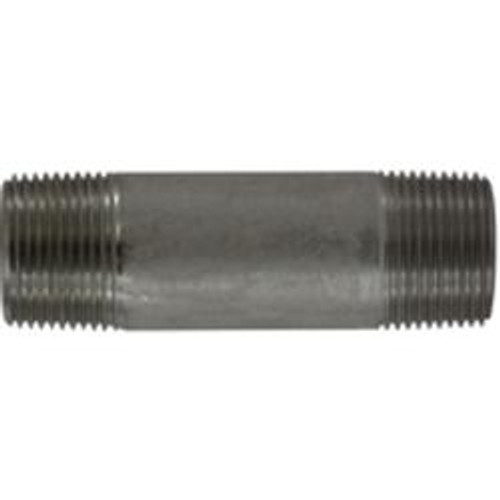 Midland Industries 52101 Seamless Pipe Nipple, 1 in MPT x 1 in MPT, 2 in L, Stainless Steel, SCH 80 Schedule (Qty. 1) Midland Industries 52101 Seamless Pipe Nipple, 1 in MPT x 1 in MPT, 2 in L, Stainless Steel, SCH 80 Schedule (Qty. 1)