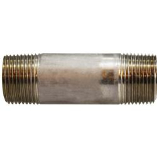 Midland Industries 52090 Seamless Pipe Nipple, 3/4 in MPT x 3/4 in MPT, 6 in L, Stainless Steel, SCH 80 Schedule (Qty. 1) Midland Industries 52090 Seamless Pipe Nipple, 3/4 in MPT x 3/4 in MPT, 6 in L, Stainless Steel, SCH 80 Schedule (Qty. 1)